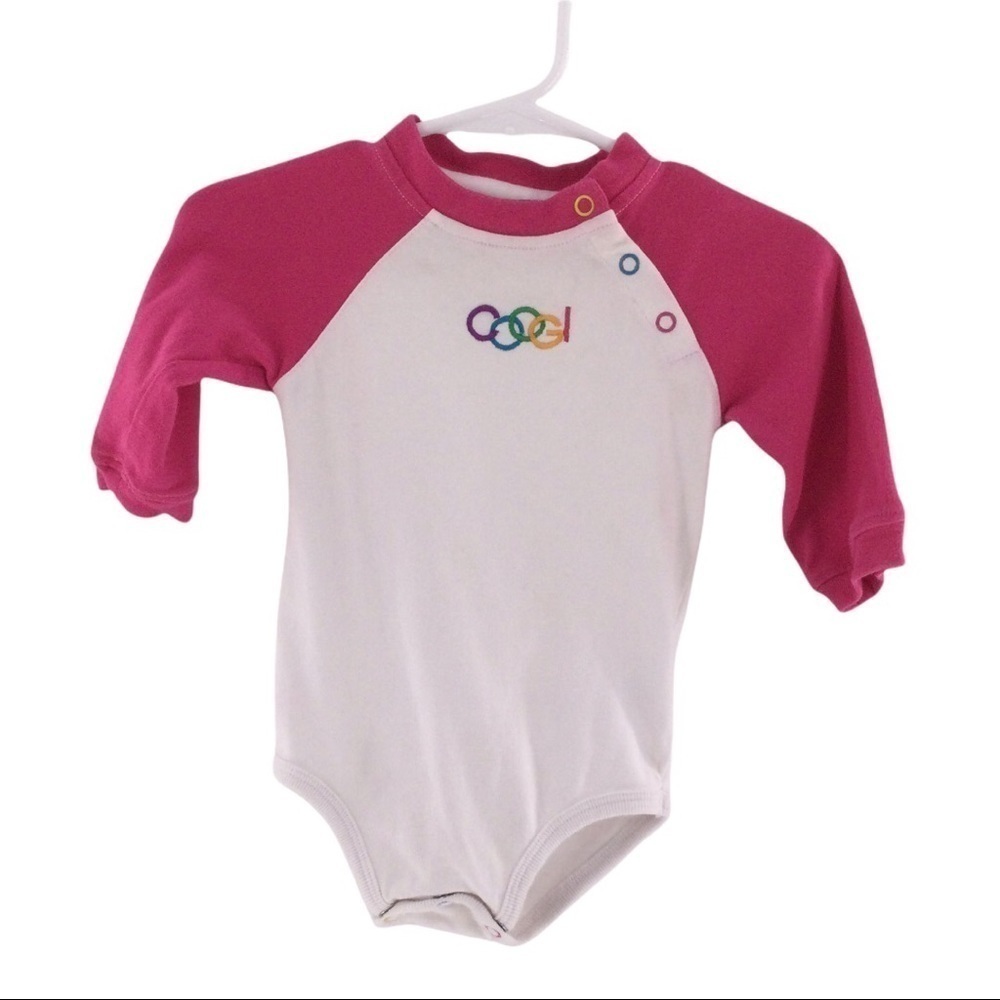 COOGI Baby Girl Pink & White Onesies‎